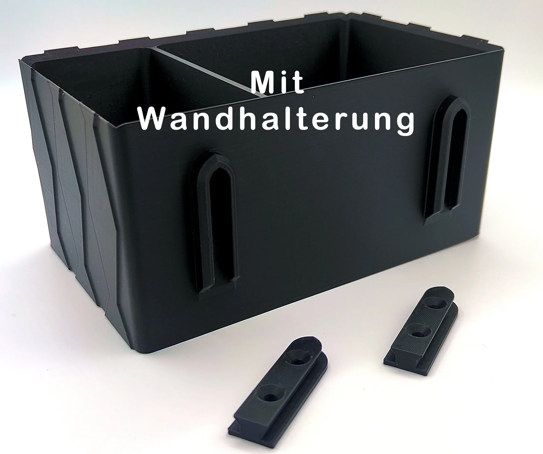 Maku Up! Binden & Tampon Organizer | Moderne Periodenbox aus PLA | Hygienebox fürs Bad | 3D-gedruckt mit Rautenmuster