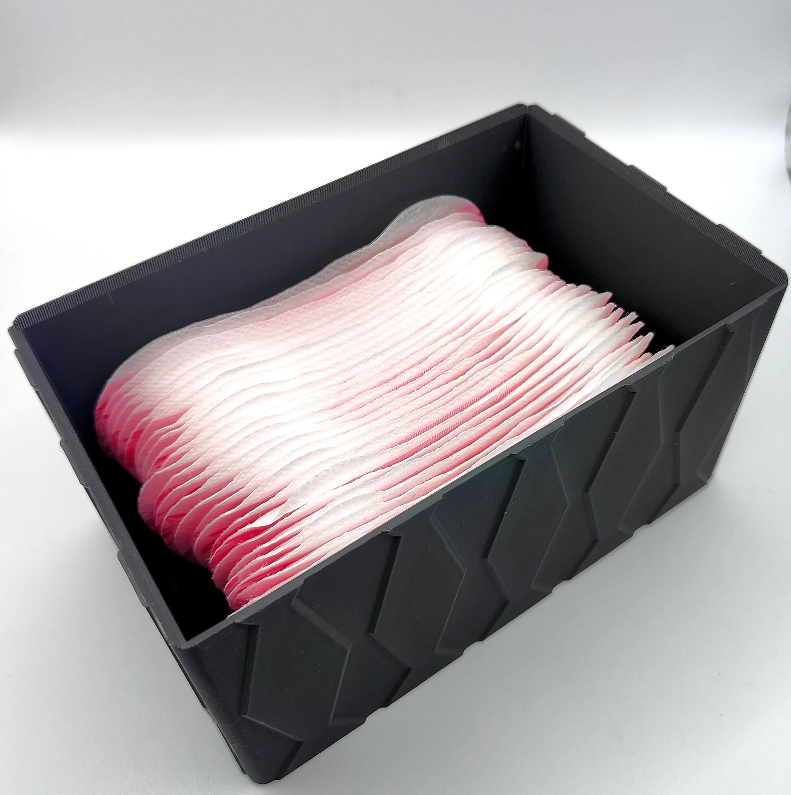 Maku Up! Moderner Binden- & Tampon-Organizer – Stilvolle Schatulle für dein Badezimmer | 3D-gedruckt mit Rautenmuster 6