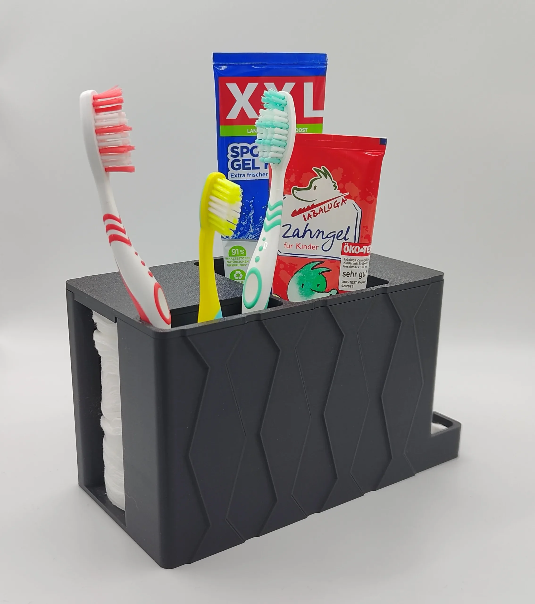 Maku Up! Kosmetik und Bad Organizer mit Deckel – Aufbewahrung für Pinsel, Kamm, Wattepads, Wattestäbchen uvm – Wassergeschützt & Hygienisch