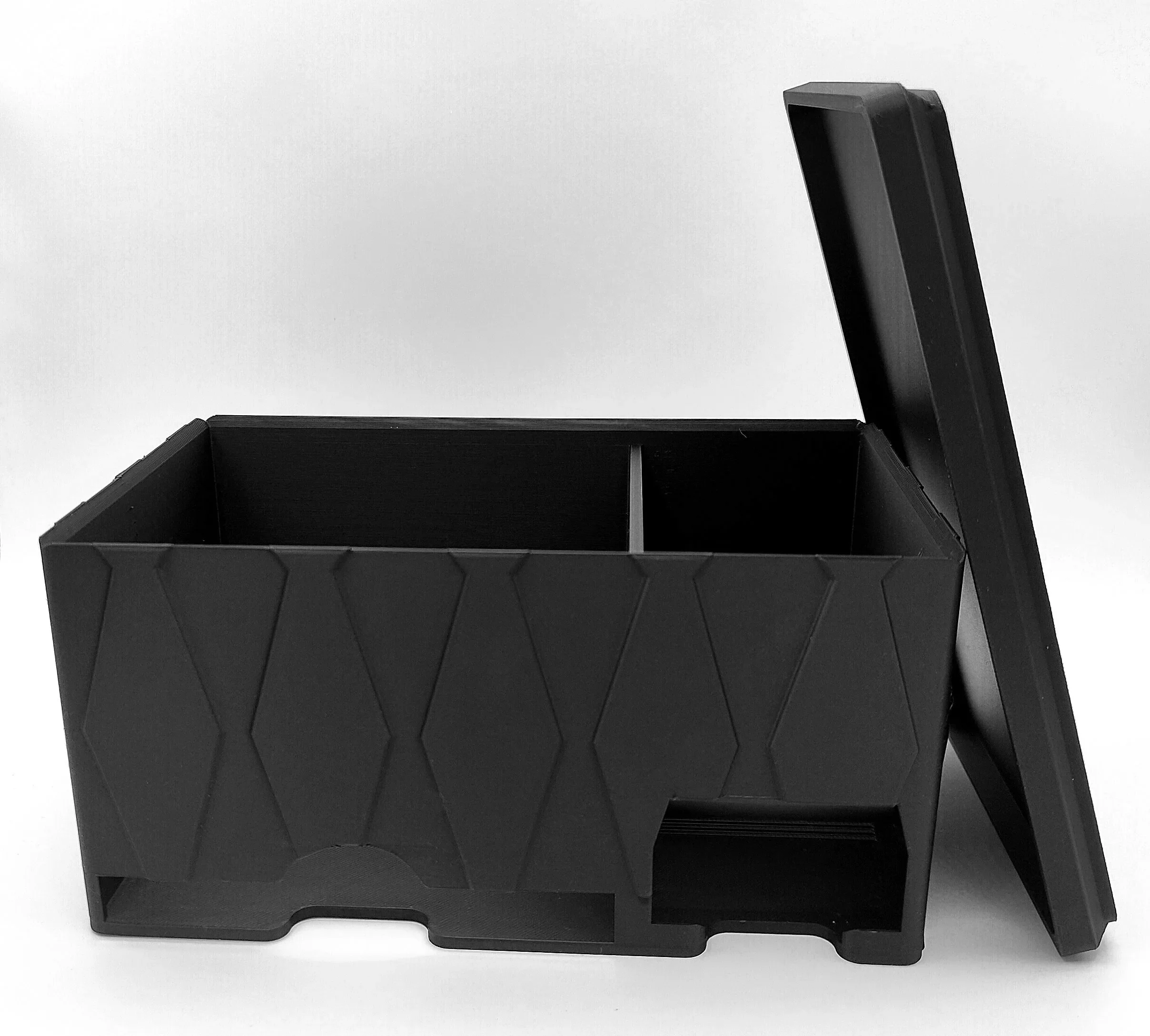 Maku Up! Binden & Tampon Organizer | Moderne Periodenbox aus PLA | Hygienebox fürs Bad | 3D-gedruckt mit Rautenmuster