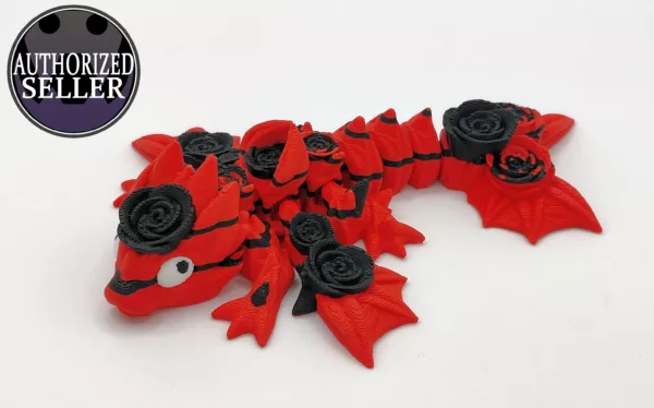Rosendrache von Cinderwing 11cm - 2025 Edition - Valentinstag - Flexibel