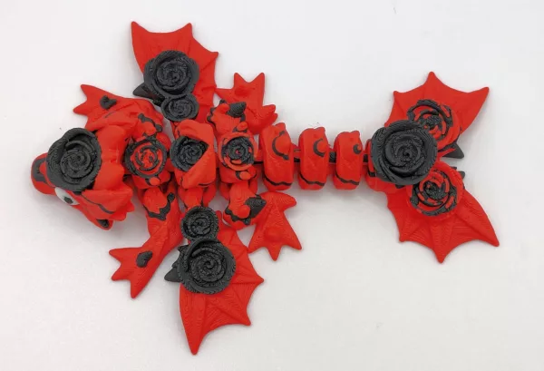 Rosendrache von Cinderwing 11cm - 2025 Edition - Valentinstag - Flexibel – Bild 5