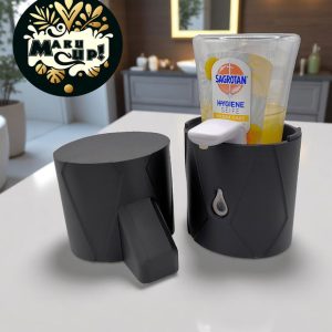 Stylische Schutzhülle für Seifenspender Sagrotan No-Touch – Modernes Rauten-Relief Design